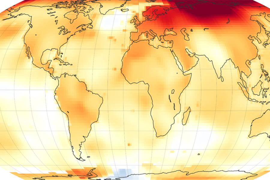 temperature map